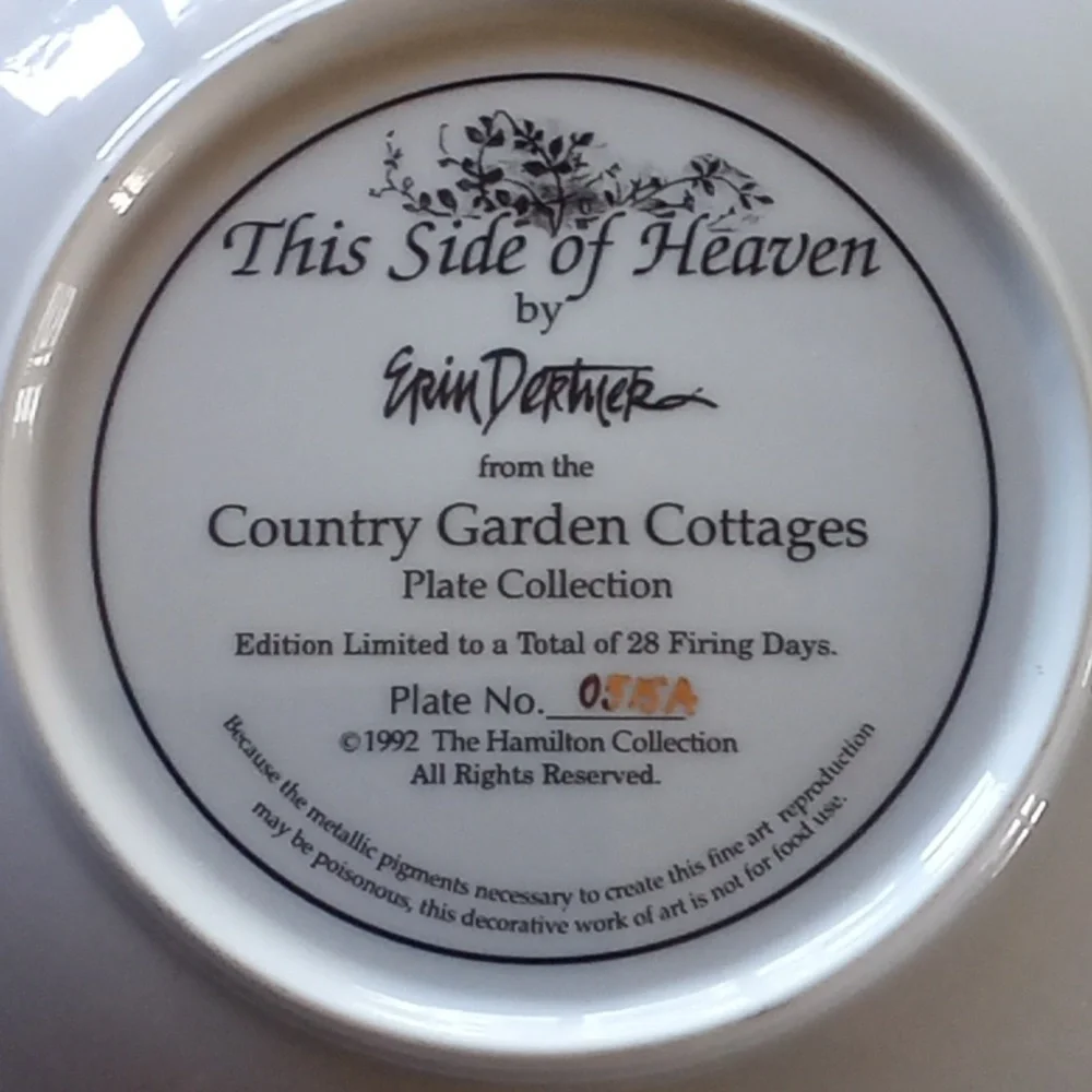 This Side of Heaven by Erin Dertmer decorative plate.